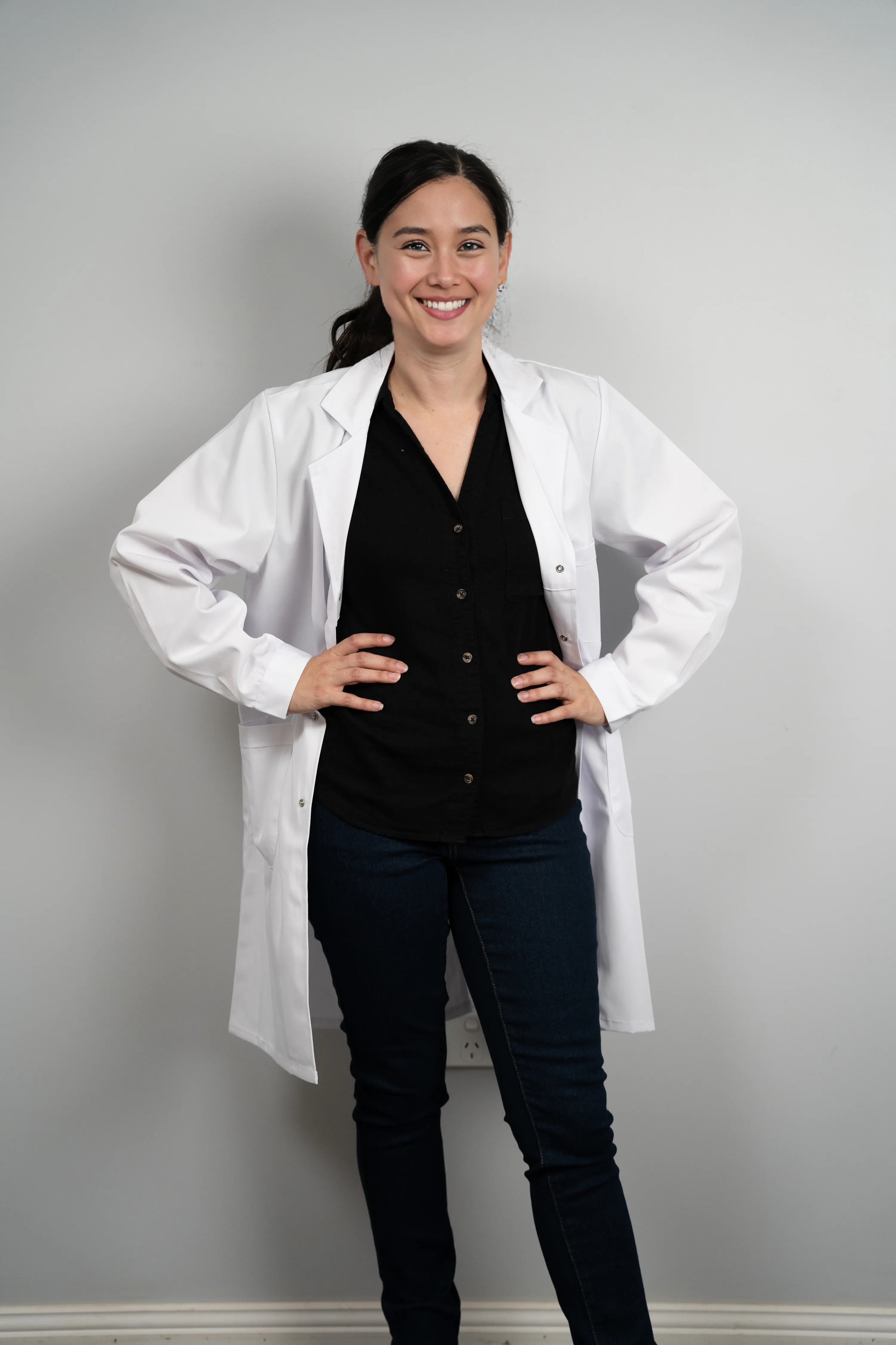 One Line Lab Wear Buy White Lab Coat Online | Lab Coat Nerds